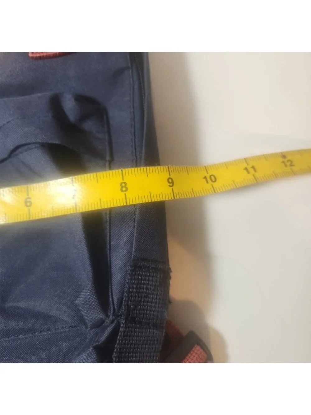 Fjallraven Kanken Mini Backpack Navy Blue Ox Red Straps Small Daypack Bag